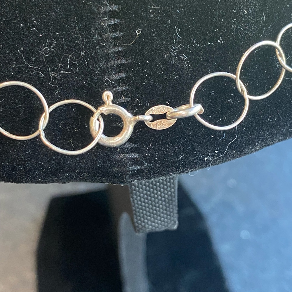 Sterling Silver Interlocking Circles Chain Neckla… - image 3